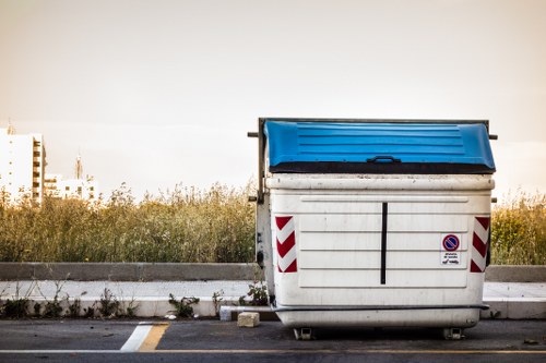 Professional garage clearance service in action